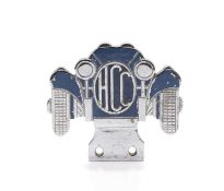 A Harrow Car Club pre-war member's car badge,