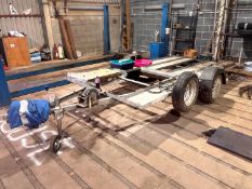 A single-axle 1-ton car trailer,