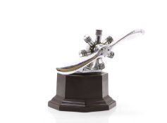 A Rotary Aero-Engine car mascot,
