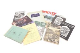 A quantity of vintage Bentley literature and publications,