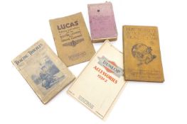 Vintage motoring manuals and handbooks,