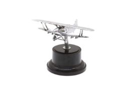 A Hawker Demon biplane car mascot,