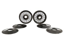 A pair of Rolls-Royce 20/25 wire wheels,