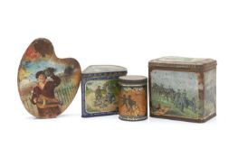 Veteran cycling decorative tins,