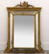 A cushion wall mirror,
