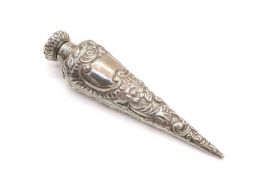 A silver lay scent bottle,