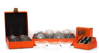 A collection of Salviati glass tableware,