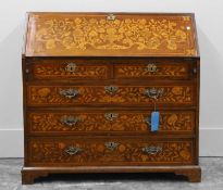 A Dutch marquetry bureau,