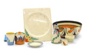 A Clarice Cliff bowl,