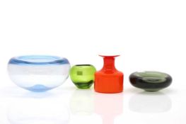 A collection of Holmegaard glass,