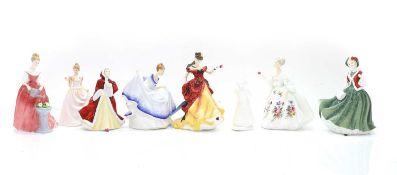 Eight Royal Doulton figures,