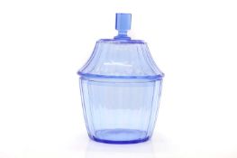 A cut glass bowl and cover,