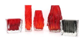 A group of Ingrid textured glass,