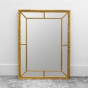 A George III-style gilt gesso pier mirror,