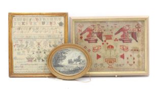 A needlework sampler,