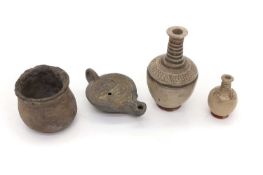 A roman terracotta oil lamp,