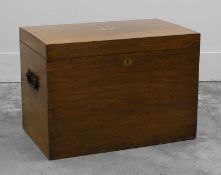 An oak silver chest,