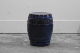 A Studio Pottery garden seat,