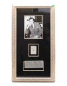 A signed playing card of Benjamin Bugsy Segal,