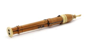 A William Bainbridge and John Wood double flageolet,