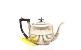 An Edward VII silver teapot,