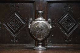 A silver moon vase,