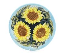 A Moorcroft 'Sunflowers' charger,