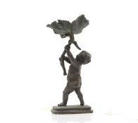 A bronze putto,