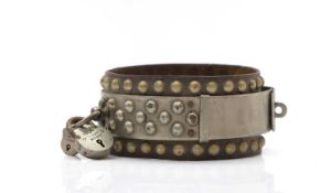 A leather dog collar,
