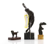 Three Grand Tour type bronzes,
