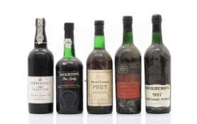 A selection of Vintage, non-Vintage and Crusted Ports,