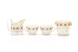 A French porcelain coffee and tea service,