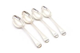 A set of four tablespoons,