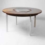 § A rosewood dining table,