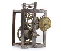 A T. Corby birdcage clock movement,