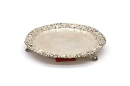 A silver salver,