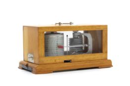 A cased barograph,