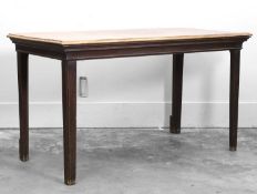 A George III mahogany console table,