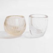 Two Finnish glass vases,