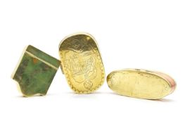 A Dutch copper and brass tobacco box,