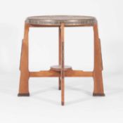 An oak Amsterdam School occasional table,