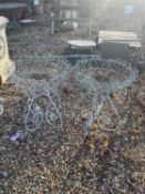 A pair of wirework planters,