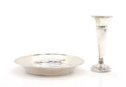 A silver waiter,