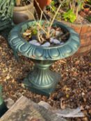 A collection of cast iron items,