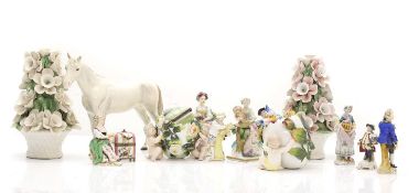 A collection of Continental ceramics,