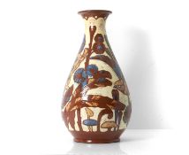 A large CH Brannam vase,