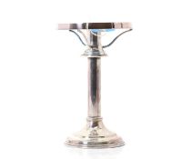 A Hukin & Heath silver-plated candlestick lamp,