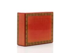 A Elie Bleau 'Fruit' sycamoore cufflinks box,