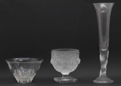 A collection of glass vessels,