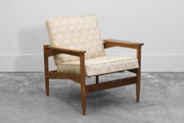A teak 'Paddle' armchair,